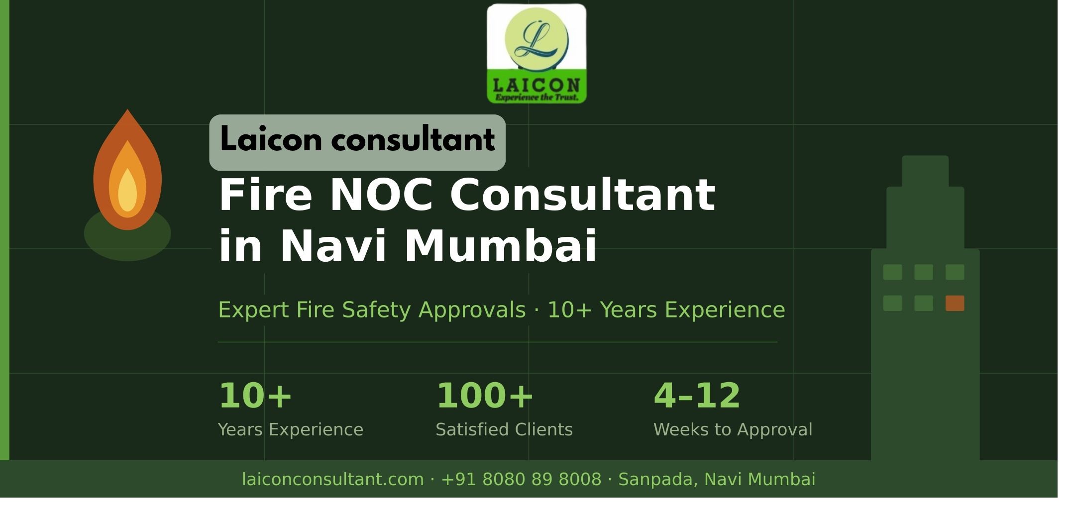 Fire NOC Consultant in Navi Mumbai – Laicon Consultant, 10+ years experience, 100+ satisfied clients